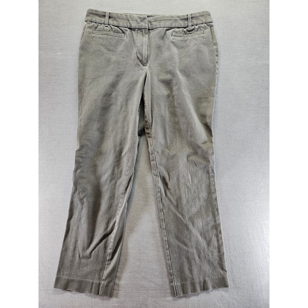 J.Crew Mercantile Womens Olive Green Straight Leg Chino Pants Size 12  (sku 141)
